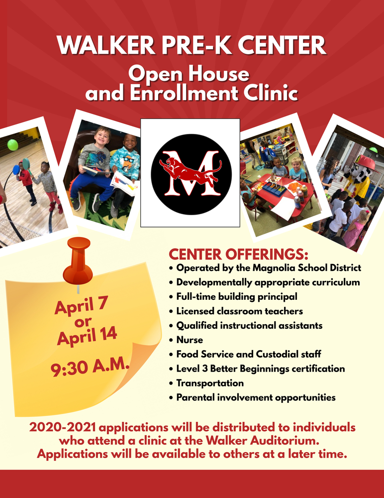 Walker Pre-K Open House and Enrollment Clinic