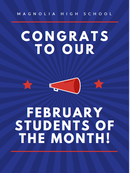 Congratulations to our Students of the Month!