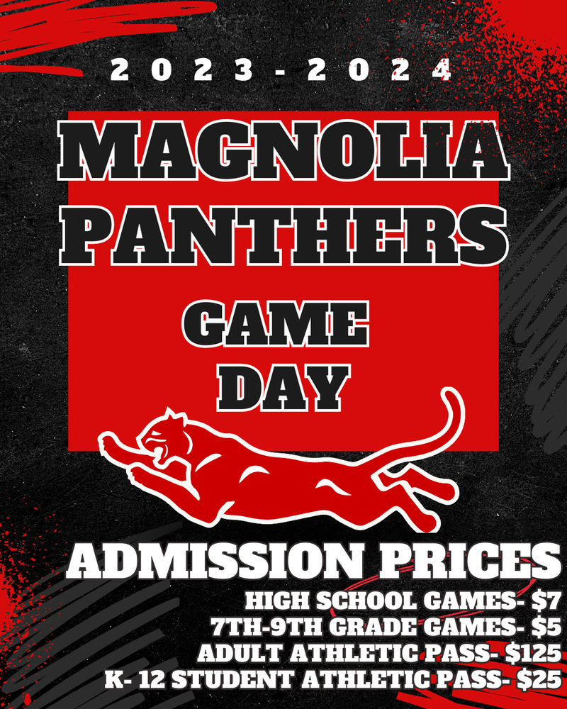 Magnolia School District Athletic Ticket Prices for 2023-24 