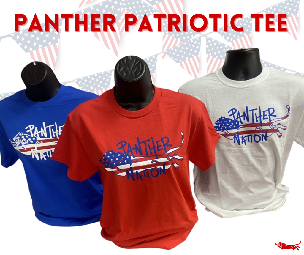 Panther Patriotic T-Shirt for Sale.