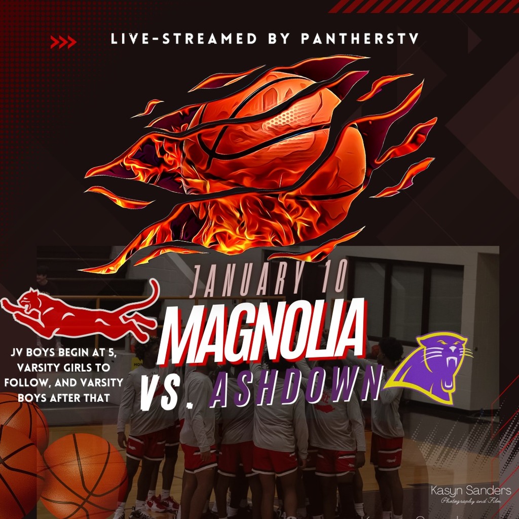 game day graphic magnolia panthers versus ashdown