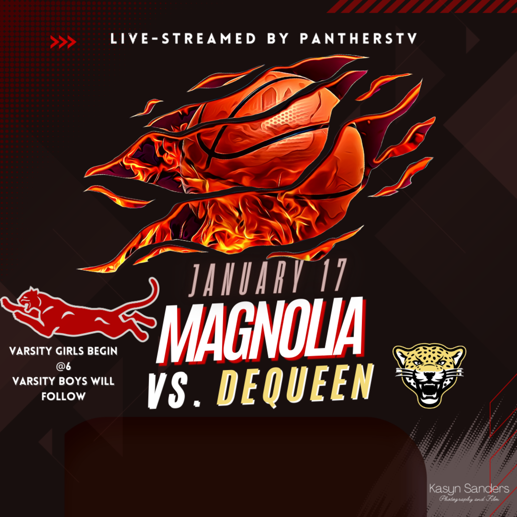 game day graphic for panthers vs dequeen January 17 2023