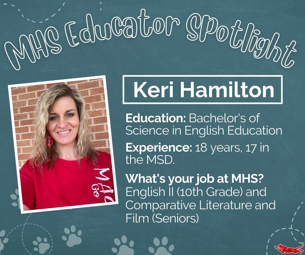 Teacher Spotlight: Keri Hamilton