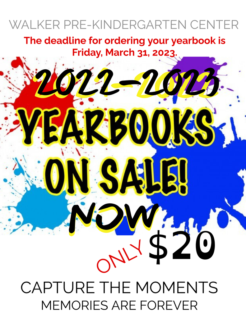 Paint splattered on white background notifying the deadline to buy yearbooks.