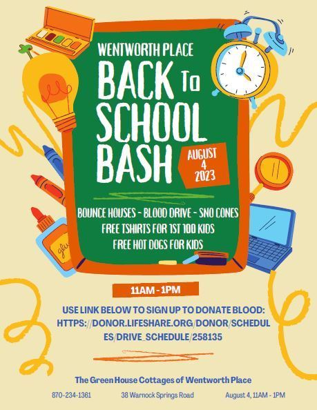 Wentworth Back to School Bash