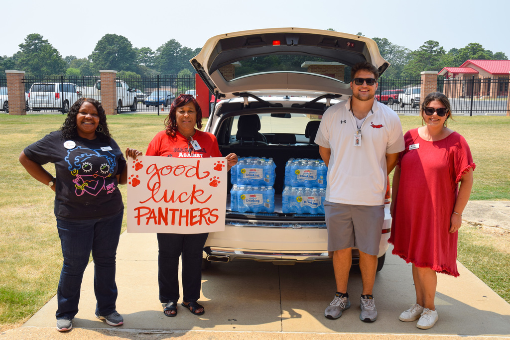Wentworth Donates Water to Panther FB team