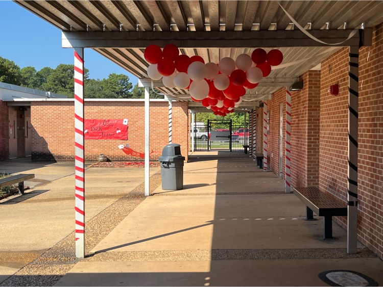 Students decorated the campus for homecoming