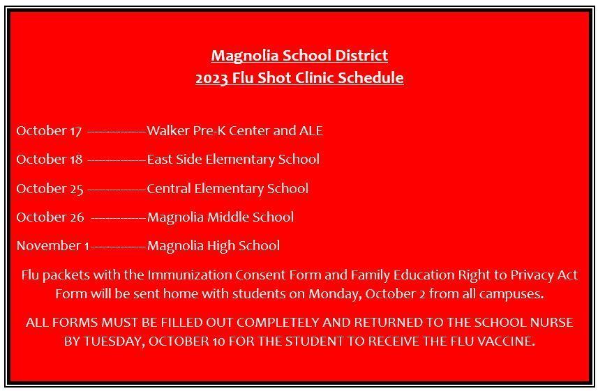 Magnolia Flu Clinic Announcement